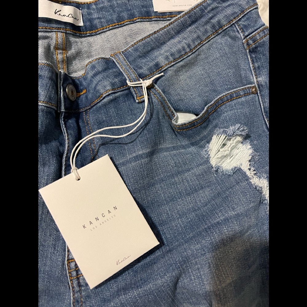 Kancan cropped jeans brand new distressed
